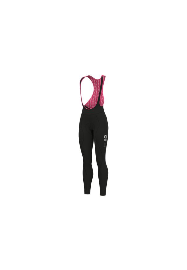 ALÉ CYCLING - Spodnie rowerowe damskie Alé Cycling Solid Essential Bib. Kolor: czarny, różowy, wielokolorowy. Sport: kolarstwo