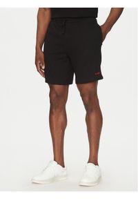Hugo - HUGO Szorty sportowe Austin 50532023 Czarny Regular Fit. Kolor: czarny. Materiał: bawełna, syntetyk. Styl: sportowy #1