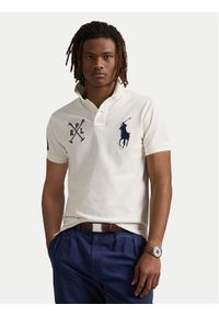 Polo Ralph Lauren Polo 710978082002 Biały Custom Slim Fit. Typ kołnierza: polo. Kolor: biały. Materiał: bawełna