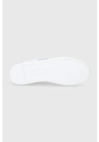 Lauren Ralph Lauren Buty skórzane kolor biały na płaskiej podeszwie. Nosek buta: okrągły. Zapięcie: sznurówki. Kolor: biały. Materiał: skóra. Obcas: na płaskiej podeszwie #3
