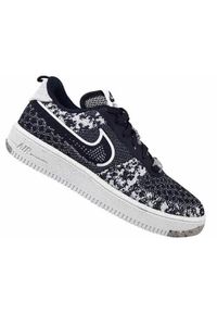 Buty do chodzenia dla dzieci Nike AF1 Crater Flyknit NN GS. Zapięcie: sznurówki. Kolor: biały, czarny, wielokolorowy. Materiał: syntetyk, materiał. Szerokość cholewki: normalna. Sport: turystyka piesza