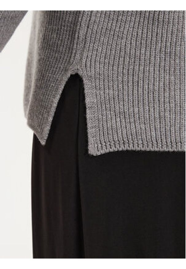 Max Mara Leisure - Weekend Max Mara Sweter Fanfara 2426366178 Szary Relaxed Fit. Kolor: szary. Materiał: wełna