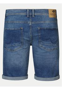 Petrol Industries Szorty jeansowe M-1040-SHO002 Niebieski Slim Fit. Kolor: niebieski. Materiał: bawełna