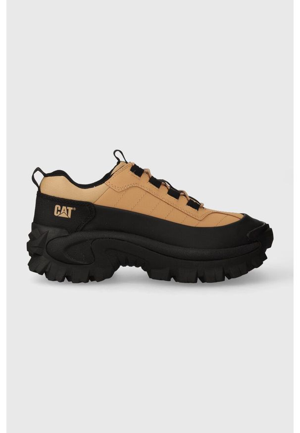 CATerpillar - Caterpillar sneakersy INTRUDER GALOSH WP kolor beżowy P110836. Zapięcie: sznurówki. Kolor: beżowy. Materiał: guma. Obcas: na platformie
