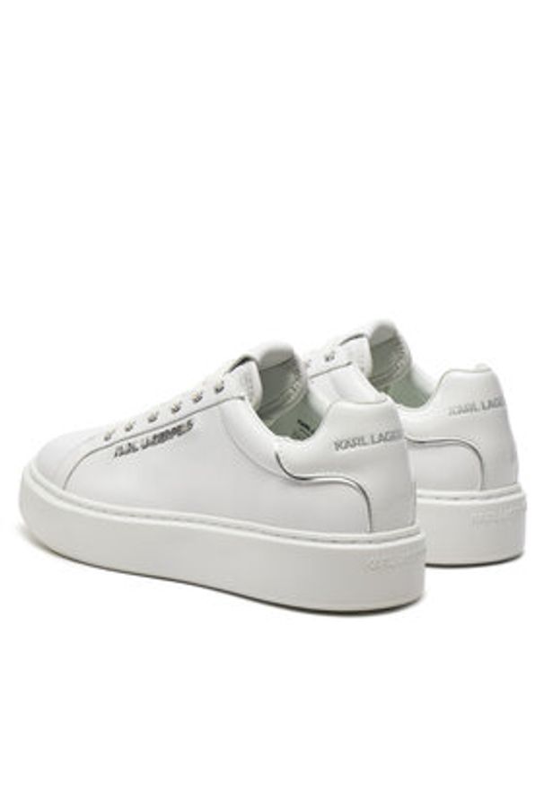 Karl Lagerfeld - KARL LAGERFELD Sneakersy KL62221 Biały. Kolor: biały. Materiał: skóra