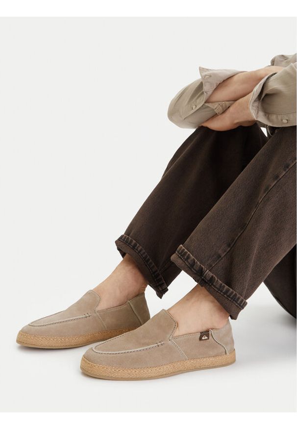 Quiksilver Espadryle CEO-ESPRINT-04 MI08 Beżowy. Kolor: beżowy. Materiał: skóra, zamsz