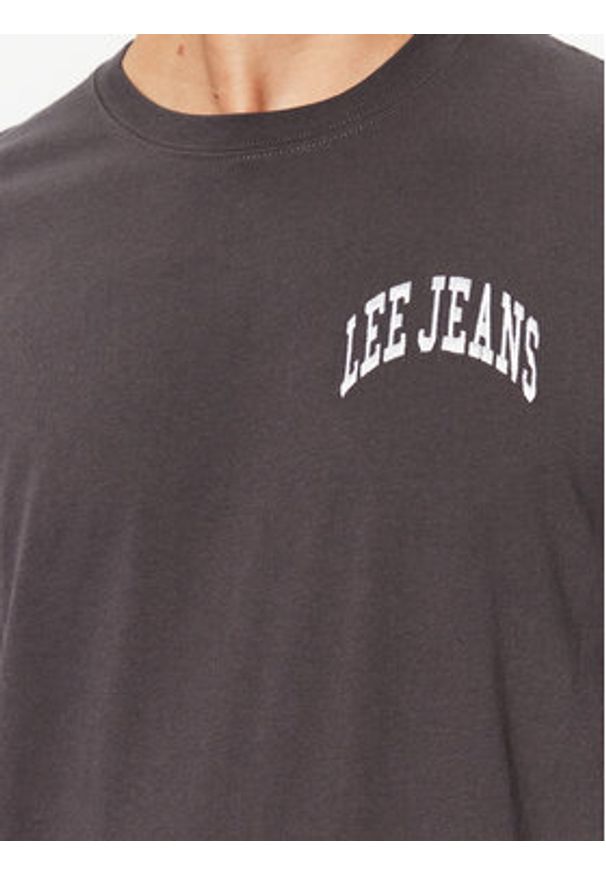 Lee T-Shirt 112341730 Czarny Relaxed Fit. Kolor: czarny. Materiał: bawełna