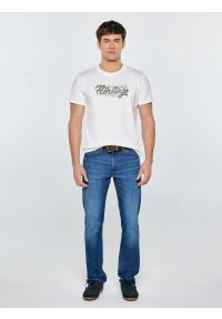 Big-Star - Koszulka męska z nadrukiem biała Keren 100. Okazja: na co dzień. Kolor: biały. Materiał: dzianina, bawełna, jeans, materiał. Wzór: nadruk. Styl: casual, klasyczny, sportowy #4