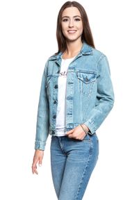 Levi's® - LEVI’S JAPAN BOYFRIEND TRUCKER JACKET DAMSKA KURTKA JEANSOWA JEANS DŻINSOWA BLUE 275500018. Materiał: jeans #4