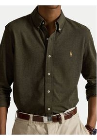 Polo Ralph Lauren Koszula 710654408111 Zielony Regular Fit. Typ kołnierza: polo. Kolor: zielony. Materiał: bawełna #5
