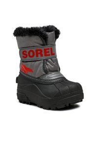 sorel - Sorel Śniegowce Childrens Snow Commander NC1960-052 Szary. Kolor: szary. Materiał: materiał