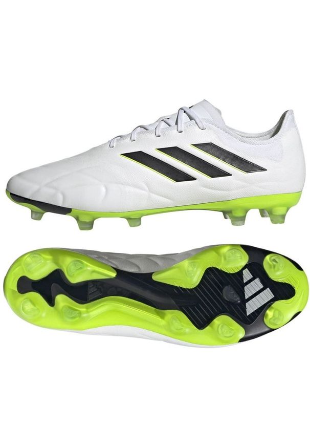 Adidas - Buty piłkarskie adidas Copa Pure.2 Fg M HQ8977 białe białe. Zapięcie: sznurówki. Kolor: biały. Materiał: skóra, guma. Sport: piłka nożna