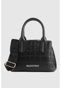 Valentino by Mario Valentino - VALENTINO Czarna torebka Windy Shopping. Kolor: czarny. Materiał: skórzane #1