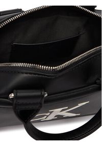 Calvin Klein Torebka Bold Ck Bauletto Crossbody LV04F3411G Czarny. Kolor: czarny. Materiał: skórzane #5