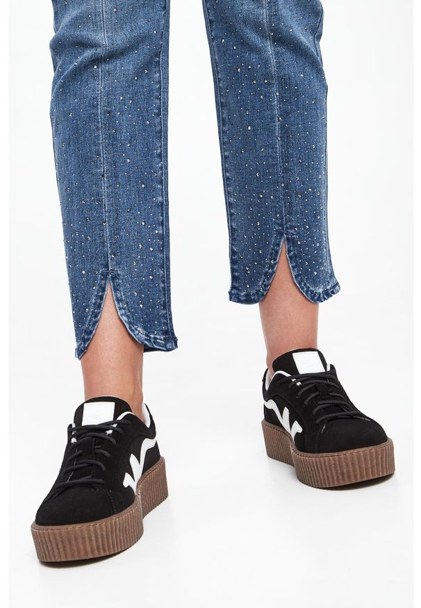 Joseph Ribkoff - Jeansy damskie z kryształkami JOSEPH RIBKOFF