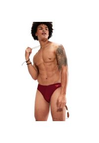 Slipy kąpielówki męskie Speedo Solar Brief. Kolor: czerwony. Materiał: poliester, lycra