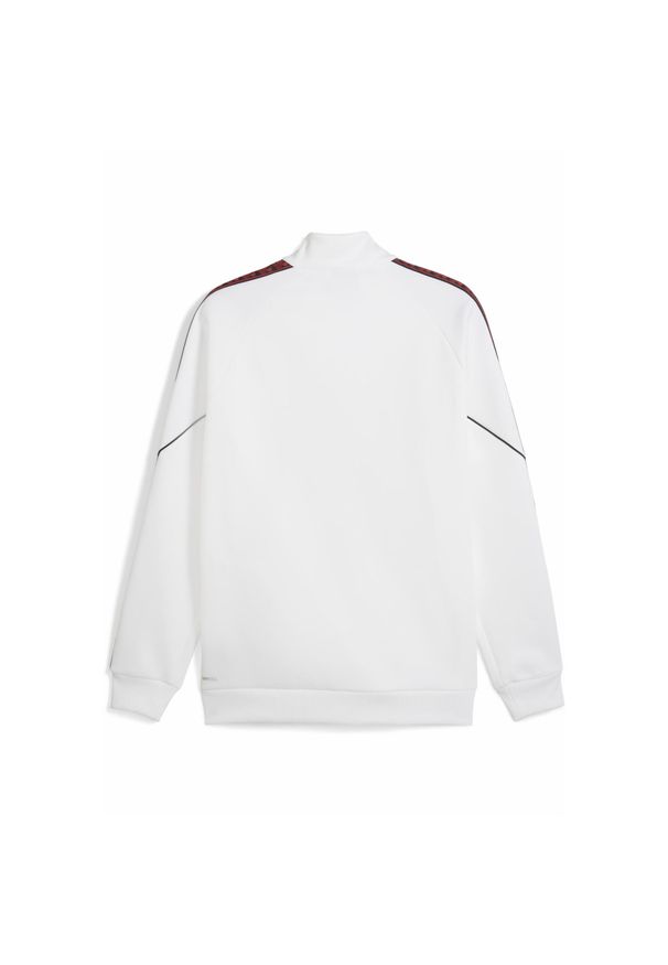 Puma - Męska kurtka AC Milan KING Anthem PUMA White For All Time Red. Kolor: biały, czerwony, wielokolorowy