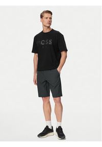 BOSS Szorty materiałowe S Commuter 10.5 Inch 50540337 Zielony ciemny Slim Fit. Kolor: zielony. Materiał: syntetyk #4