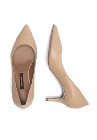 Gino Rossi - GINO ROSSI Czółenka V255-03 Beżowy. Kolor: beżowy. Materiał: skóra. Obcas: na szpilce #3