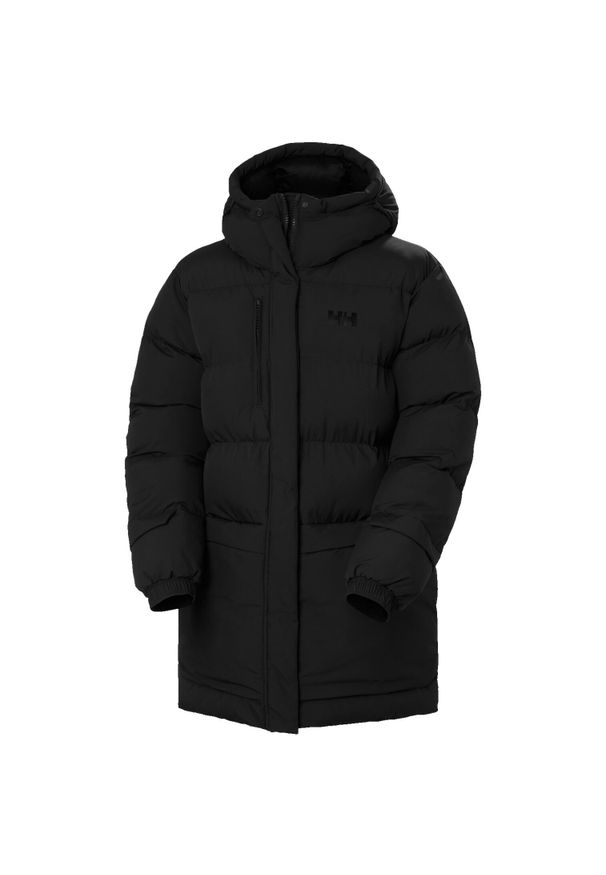 Parka dla kobiet Helly Hansen Aurora. Typ kołnierza: kaptur. Kolor: czarny. Materiał: puch. Długość: długie. Sezon: zima