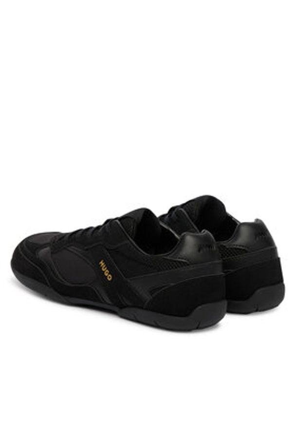 Hugo - HUGO Sneakersy Keeston 50563553 Czarny. Kolor: czarny. Materiał: zamsz, skóra