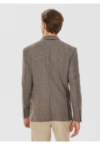 Pako Lorente - PAKO LORENTE – Szaro-brązowa marynarka męska. Kolor: szary, brązowy, zielony, wielokolorowy, beżowy. Materiał: poliester, elastan, wiskoza. Sezon: jesień #3