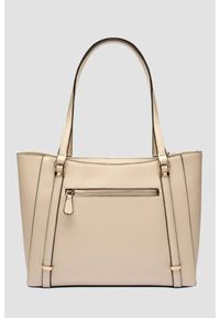 Guess - GUESS Damska shopperka w kolorze taupe Daryna. Kolor: beżowy. Materiał: skórzane
