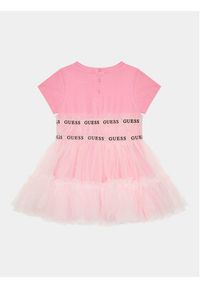 Guess Sukienka codzienna A4RK11 K6YW0 Różowy Regular Fit. Kolor: różowy. Materiał: bawełna #3