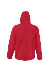 SOL'S - Męska Kurtka Soft Shell Replay Z Kapturem. Typ kołnierza: kaptur. Kolor: czerwony