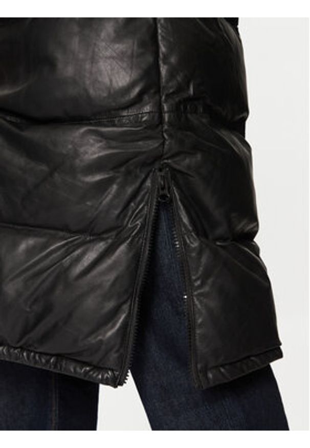 Serge Pariente Kurtka skórzana Vibes Czarny Regular Fit. Kolor: czarny. Materiał: skóra