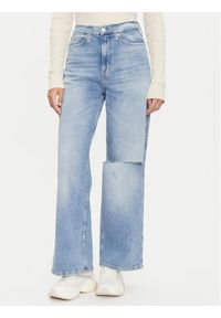 Tommy Jeans Jeansy Claire DW0DW19608 Niebieski Wide Leg. Kolor: niebieski