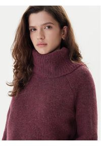 only - ONLY Golf Gila 15358571 Fioletowy Regular Fit. Typ kołnierza: golf. Kolor: fioletowy. Materiał: syntetyk #6