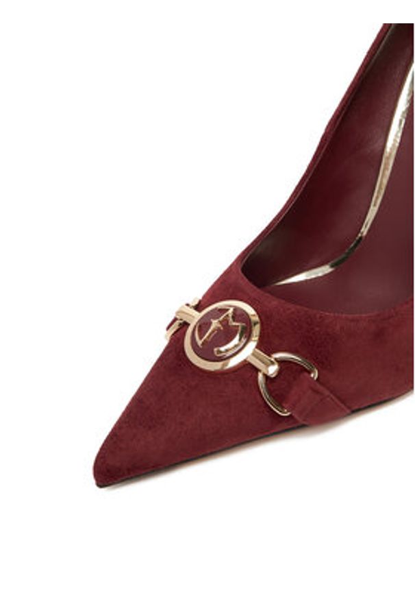 Eva Minge Szpilki EO-LILA-1677-13-3S Bordowy. Kolor: czerwony. Materiał: zamsz, skóra. Obcas: na szpilce