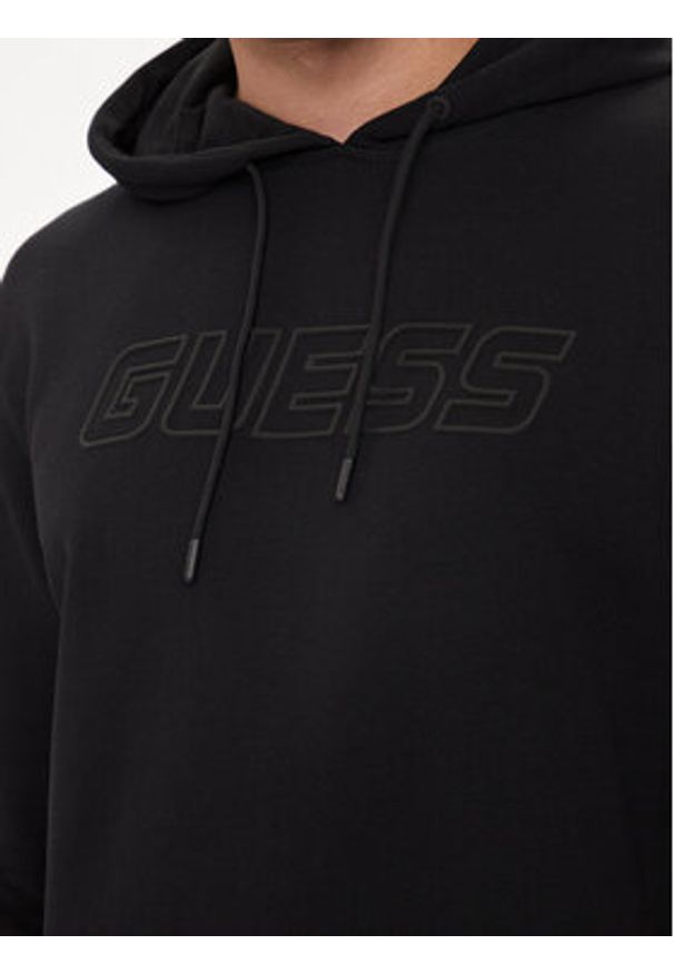 Guess Bluza Aldwin Z4YQ12 KAIJ1 Czarny Regular Fit. Kolor: czarny. Materiał: bawełna