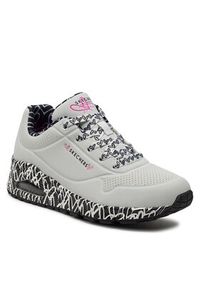 skechers - Skechers Sneakersy Skechers Uno-Loving Love Biały. Kolor: biały. Materiał: skóra #3