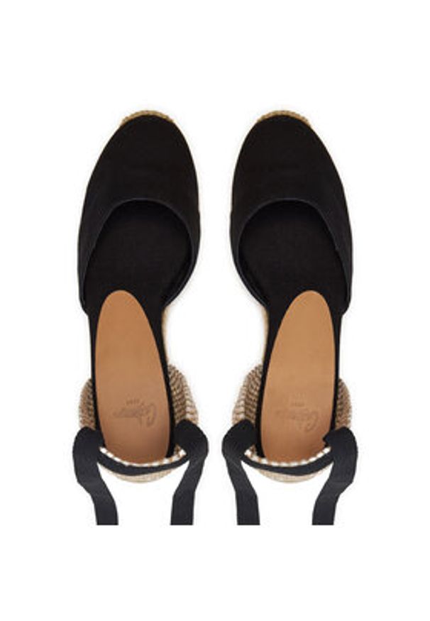 Castañer Espadryle Carina/6/001 020964 Czarny. Kolor: czarny. Materiał: materiał