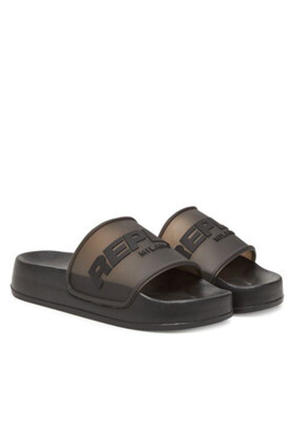 Replay - REPLAY Klapki GWF1H .000.C0023S Czarny. Kolor: czarny. Materiał: syntetyk