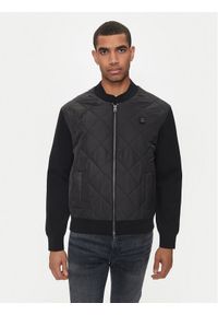 Hugo Kurtka bomber Sybor 50516619 Czarny Relaxed Fit. Kolor: czarny. Materiał: syntetyk