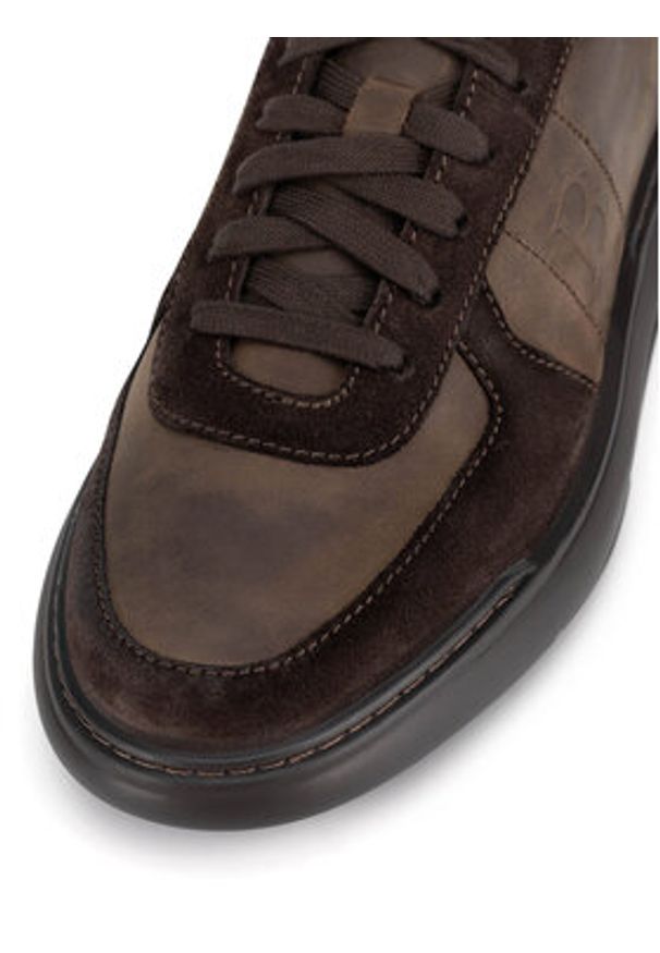 Badura Sneakersy BOZEMAN II-34 MI08 Brązowy. Kolor: brązowy. Materiał: zamsz, skóra