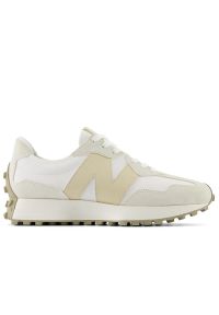 Buty New Balance WS327KG - beżowe. Zapięcie: sznurówki. Kolor: beżowy. Materiał: guma, zamsz, skóra. Szerokość cholewki: normalna