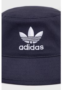 adidas Originals - Adidas Originals kapelusz bawełniany kolor granatowy bawełniany. Kolor: niebieski. Materiał: bawełna
