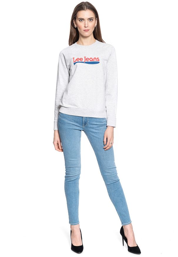 Lee - LEE CREW SWEATSHIRT SHARP GREY MELE L53KBR03 112112371