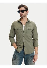 G-Star RAW - G-Star Raw Koszula Dakota D23616-D920 Zielony Slim Fit. Kolor: zielony. Materiał: bawełna #1