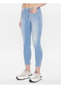 Tommy Jeans Jeansy Nora DW0DW15485 Niebieski Skinny Fit. Kolor: niebieski