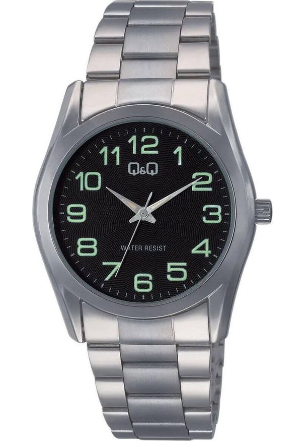 Zegarek Q&Q Zegarek QQ C58A-002P Męski Klasyczny czarna tarcza. Kolor: czarny. Styl: klasyczny