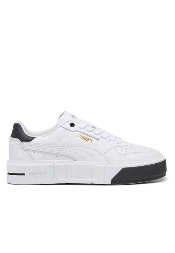 Buty do chodzenia damskie Puma cali court. Kolor: biały. Materiał: skóra. Szerokość cholewki: normalna. Sport: turystyka piesza