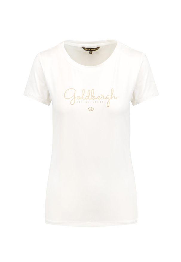 Goldbergh - T-shirt GOLDBERGH LUZ. Materiał: dresówka, włókno, jersey, materiał. Wzór: napisy