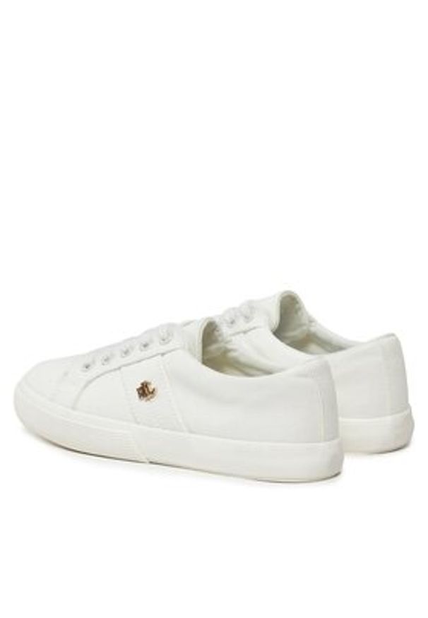 Lauren Ralph Lauren Tenisówki Janson II 802804598001 Biały. Kolor: biały. Materiał: materiał