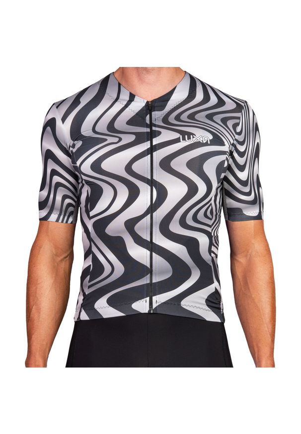 LUXA - Koszulka Kolarska Pulse. Kolor: czarny, wielokolorowy, biały. Sport: kolarstwo