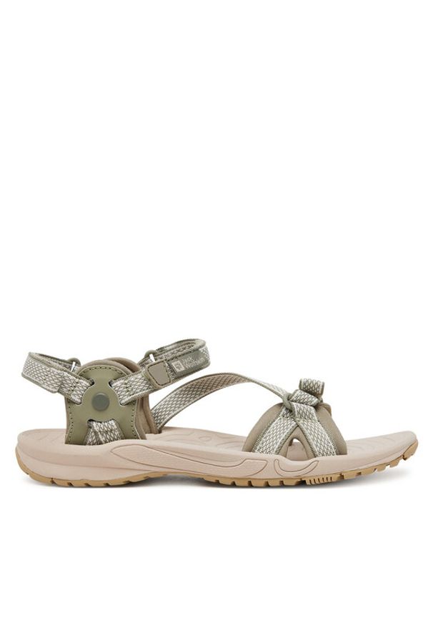 Jack Wolfskin Sandały Lakewood Ride Sandal M 4019041 Beżowy. Kolor: beżowy. Materiał: materiał